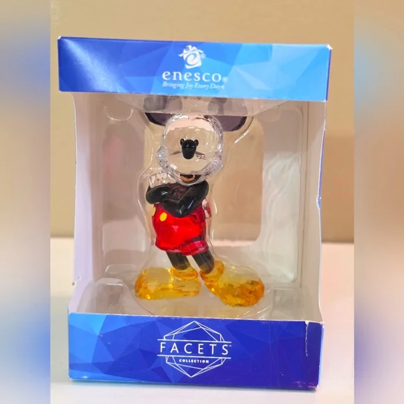 NEW IN BOX Enesco Facets Disney Mickey Mouse Standing Pose Figurine, 3.75 Inch - Picture 2 of 7
